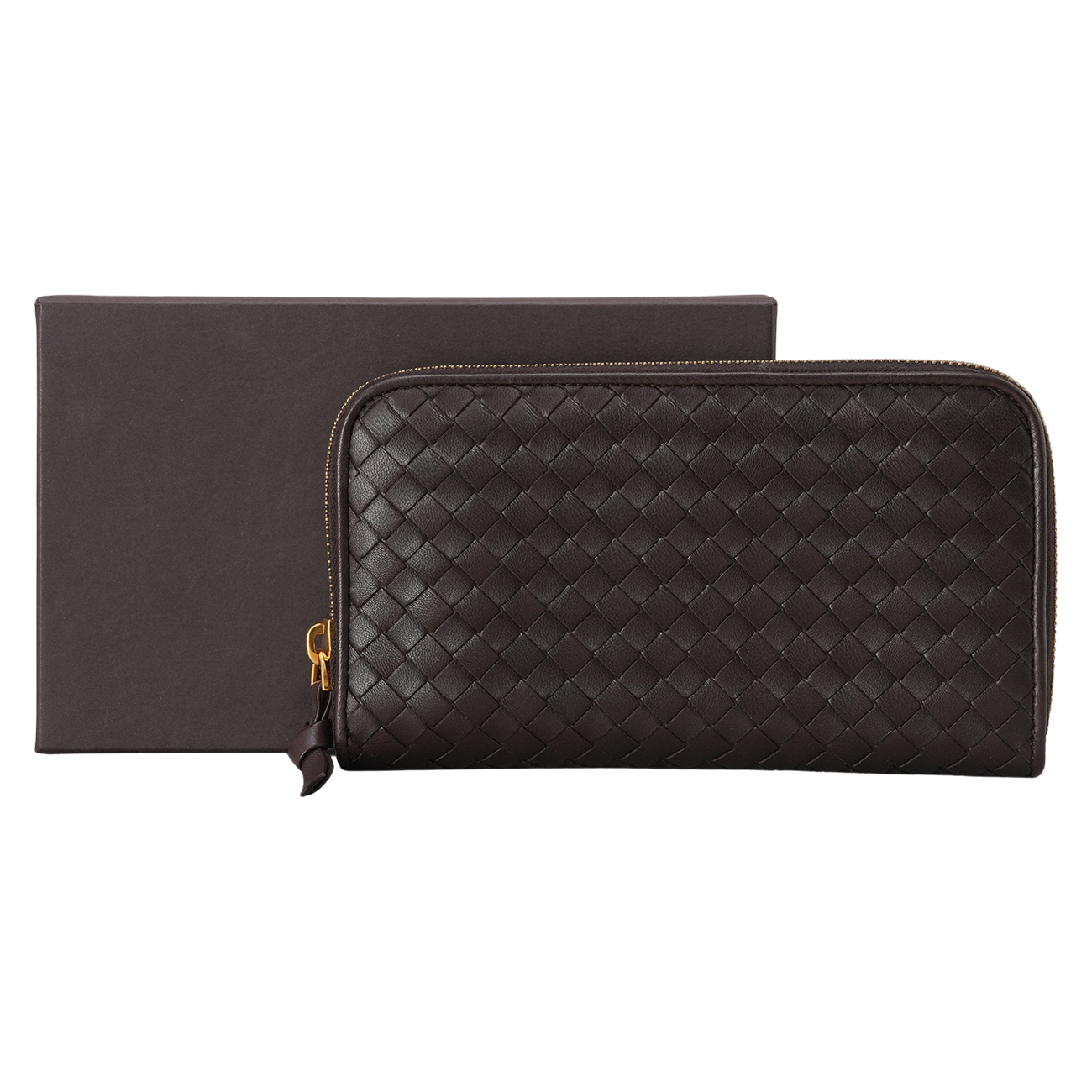 BOTTEGA VENETA(USED)보테가베네타 인트레치아토 지퍼 장지갑